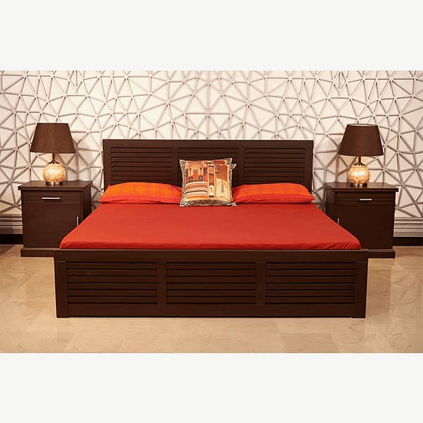 Bed Set - Bedroom Set - Double Bed - Wooden Bed - Bed with Side Table 8