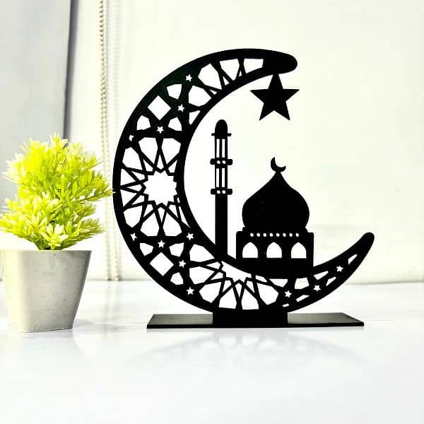 Masjid-e-Nabvi decorative moon shaped table stand 0