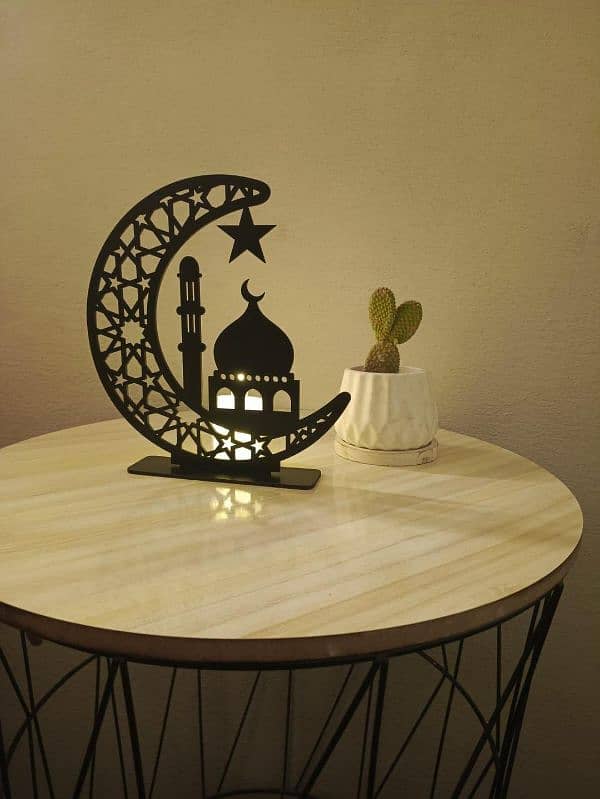 Masjid-e-Nabvi decorative moon shaped table stand 2