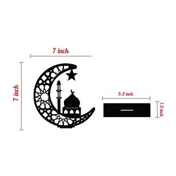 Masjid-e-Nabvi decorative moon shaped table stand 5