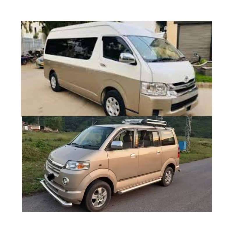 Rent A Car Coaster Bus Grand Cabin Hiace Prado Fortuner V8 Car Rental 0