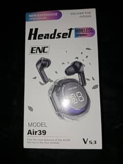 Air 39 Transparent Ear Buds Fashion ENC