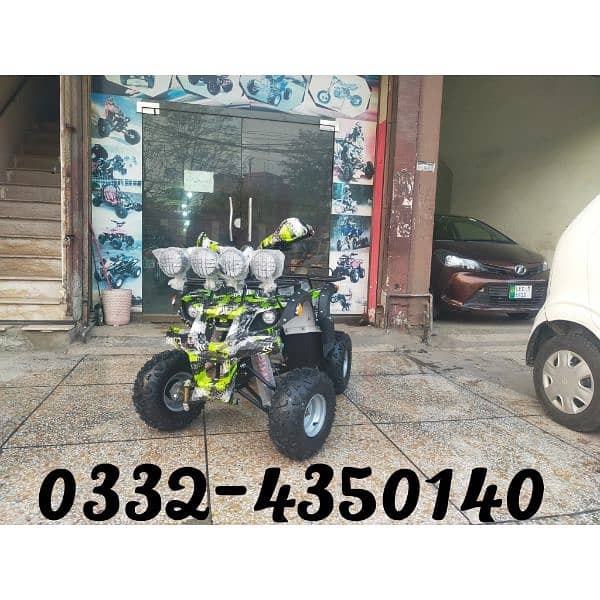 New Stock 125cc Reverse Gear Atv Quad Bikes Delivery In All Pakistan 0