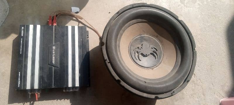 woofer and amp 2 month use huwa hai bs 2