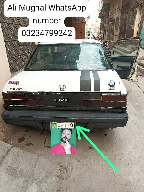 Honda Civic 1986 2018 register urgent sale 6