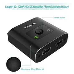 HDMI Switch Splitter Adaptr Techole Bi-Direction Switch Distributor 4K