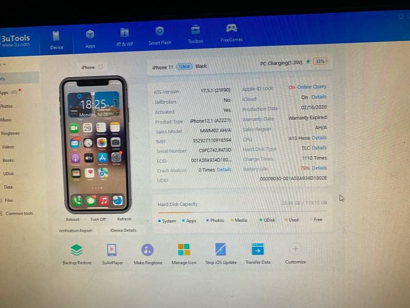 iphone 11 ,128 gb zong sim permanent working 1