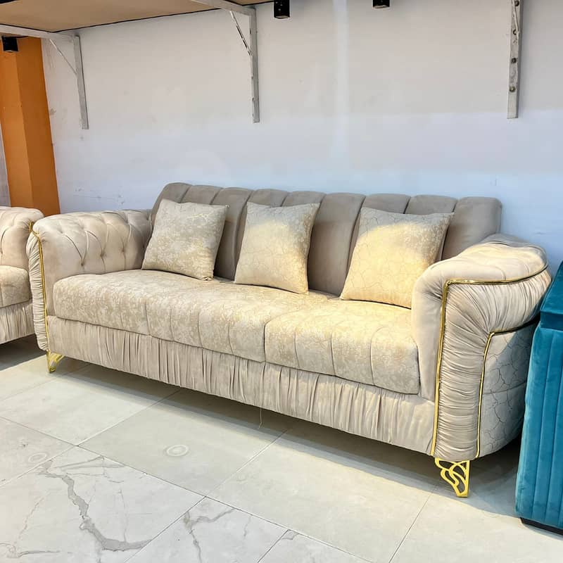 6 Seater Sofa/ Drawing room Sofa/ New Design Sofa Set 1