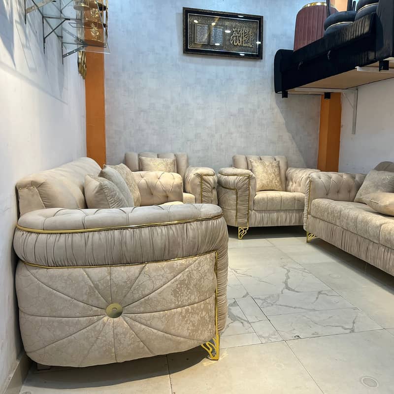 6 Seater Sofa/ Drawing room Sofa/ New Design Sofa Set 4