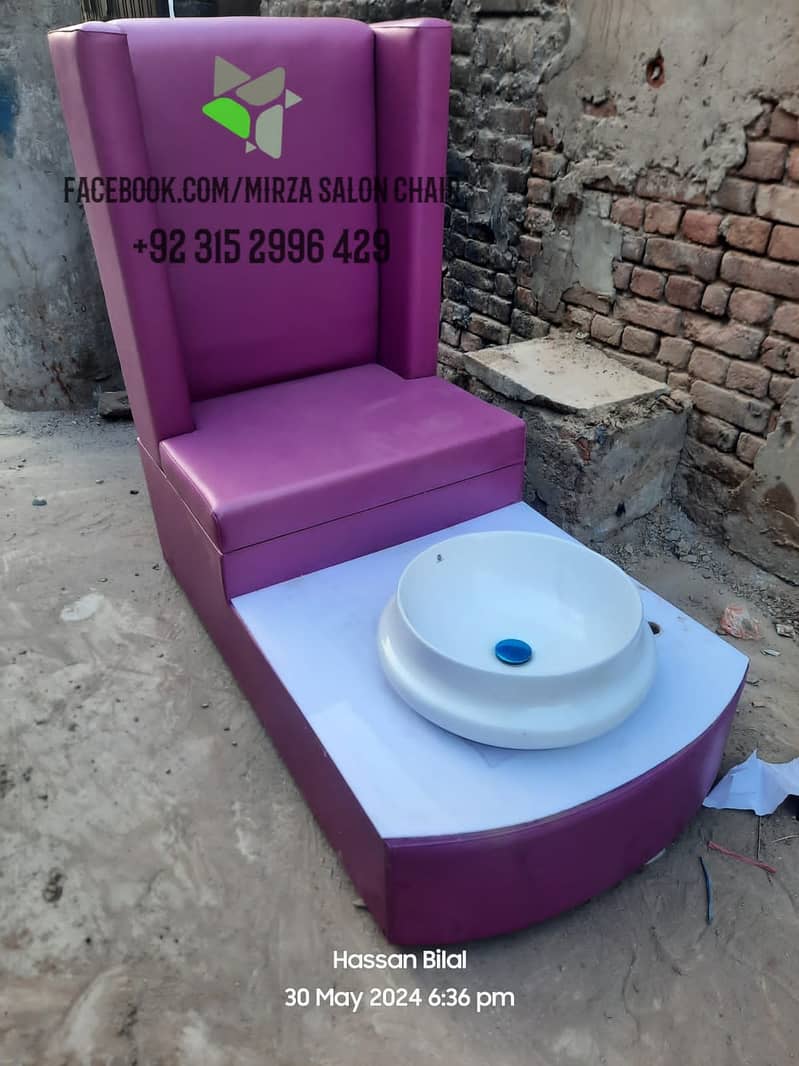 Shampoo unit/Massage bed/Cutting chair/Troly/Saloon chair 9