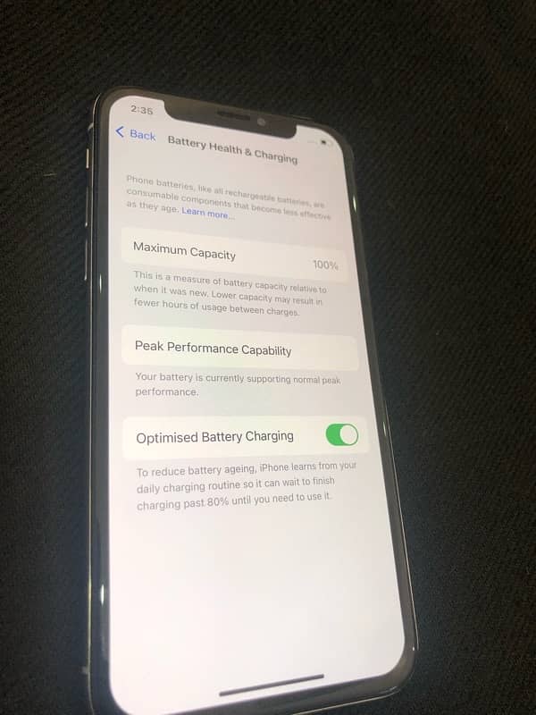 iphone x pta approved 256gb 100 battery health with orignal  box 2