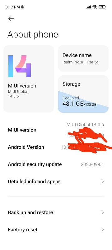 Redmi Note 11se 5G 6