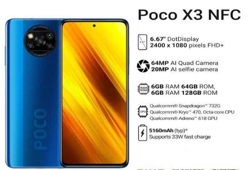 Poco x3 NFC 128 GB 0