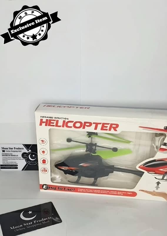 plastic helicopter with hand controls 4