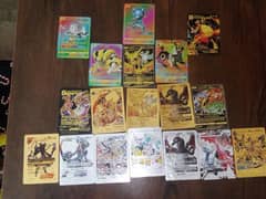 Pokemon cards gold, silver, black and, rainbow