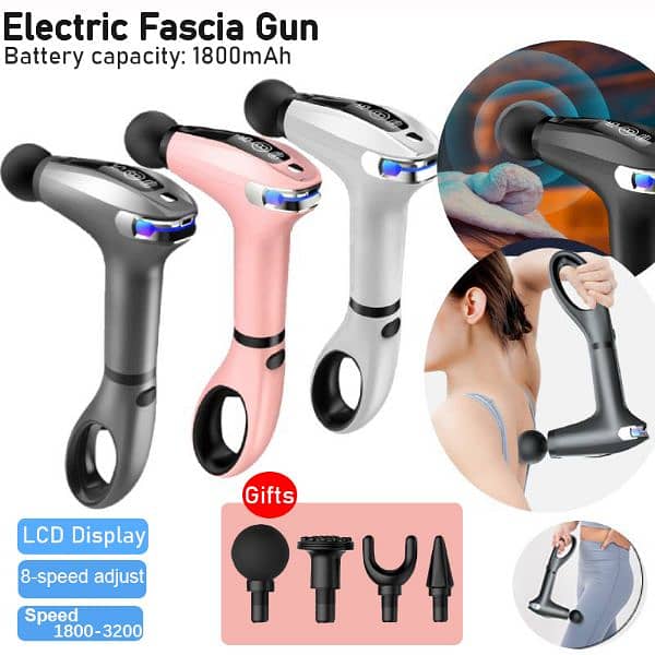 Wireless Massage Gun Pro Therapy Pain Muscle Vibrating Massager Gun 3