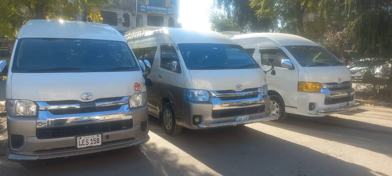 Rent A Coaster Bus HiAce Grand Cabin All Cars On Rent A Car Islamabad 1