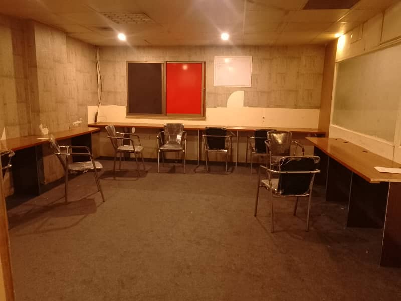 Sami Furnished Area 750 square Feet Brand New Corporation Office Available For Rent in Main Boulevard Road Gulberg 3 Lahore 0