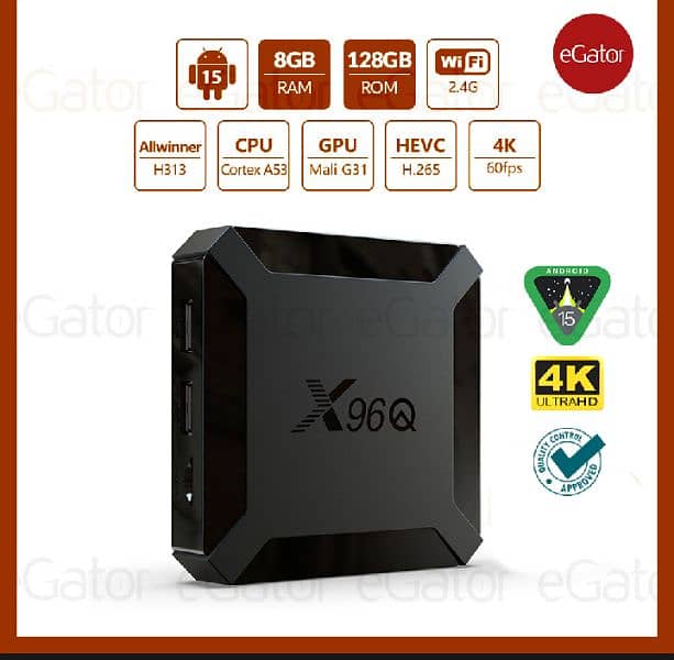 Smart Box X96q Mini Quad Core 1g+128g 4k 60fps Android 10v 0