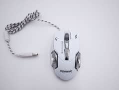 Kananic Black&White Edition Mouse Gaming Mouse, adjustable DPI speed