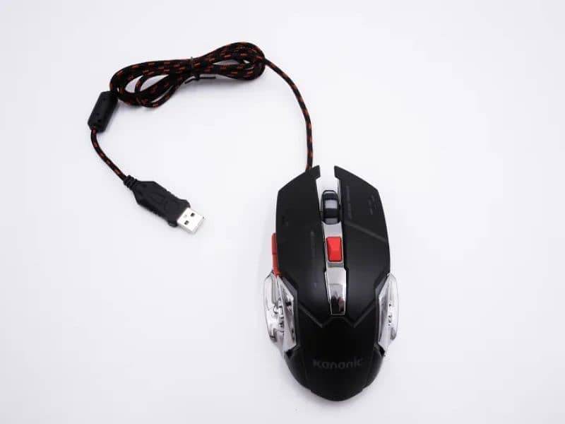 Kananic Black&White Edition Mouse Gaming Mouse, adjustable DPI speed 1