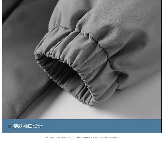 Imported breathable zipper hooded unisex jacket- back 6