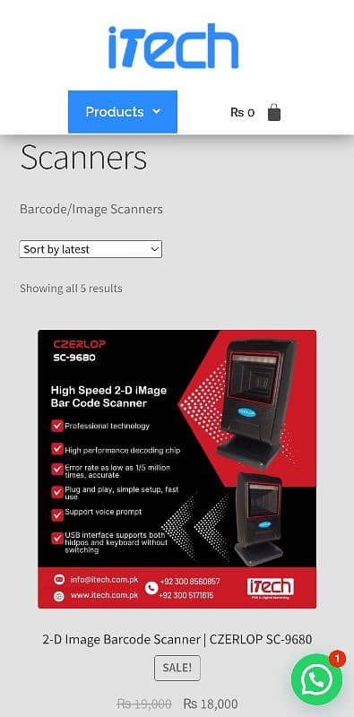 Scanner 2D and barcode reader 0