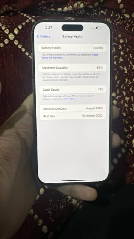 Iphone 15 pro max 256 GB PTA Approved 3