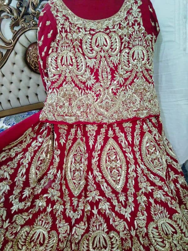 Red Bridal lehnga 0