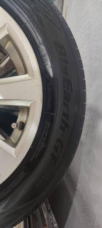 honda city brand new tyre 185 65 R15 + rims only 5000 km use 5