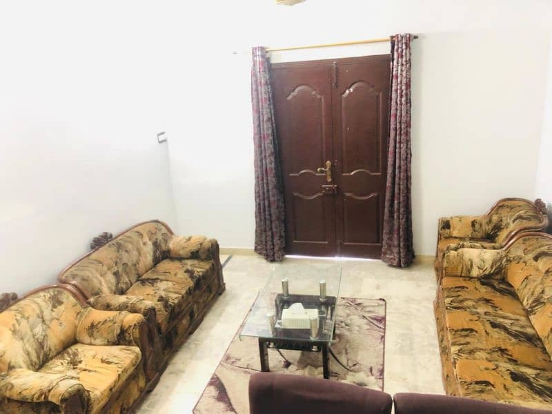 7 seater sofa, center table and carpet for sale 3