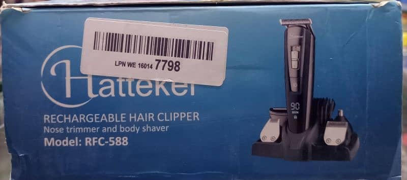 hatteker rechargeble hair clipper 2