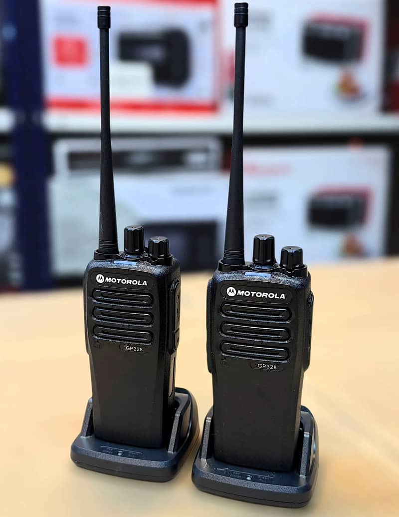 New Motorola GP328 Powerful 15W Walkie talkie UHF Long Range Wireless 1