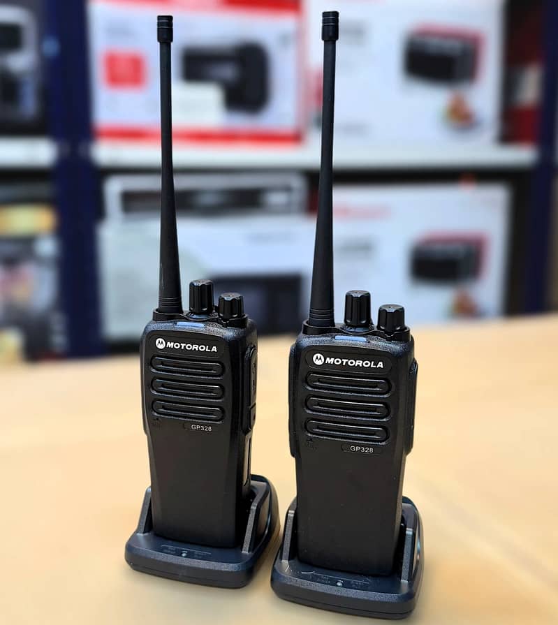 New Motorola GP328 Powerful 15W Walkie talkie UHF Long Range Wireless 10