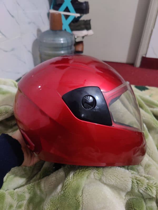 Red Biker Helmet 3