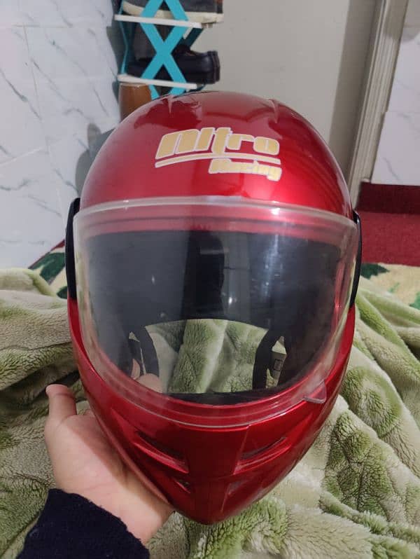 Red Biker Helmet 4