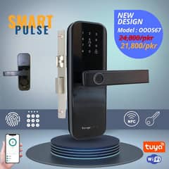 Smart Door Lock ( Tuya wifi, Mobile connected, Fingerprint )