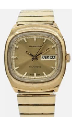 Vintage Hamilton 837029-14 Gold "Duncan" TV Dial Men's Automatic watch