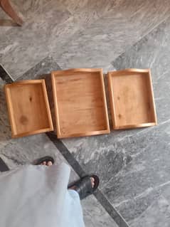 3 Pisces tray wood