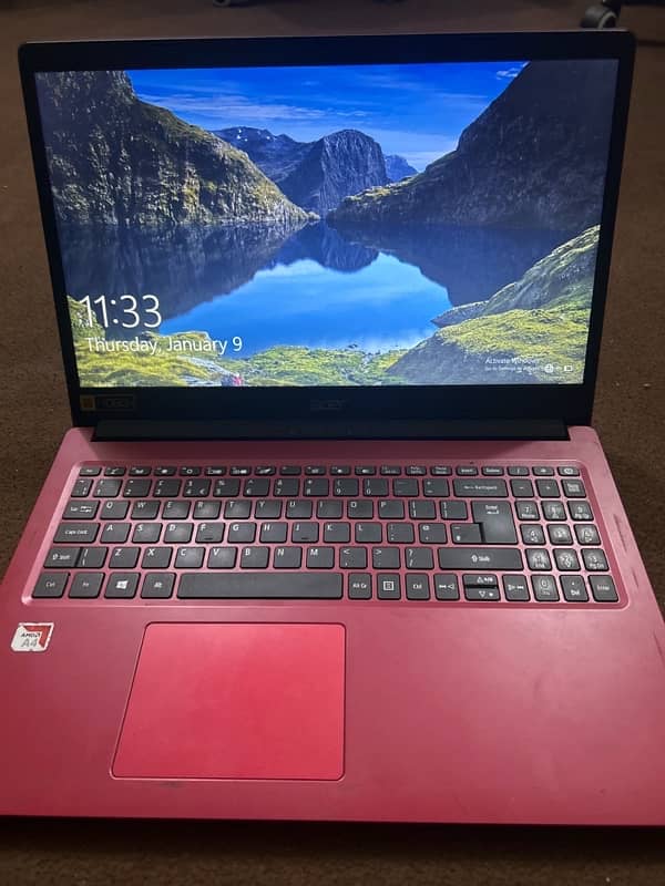 acer aspire 3 amd 4 red and black 1