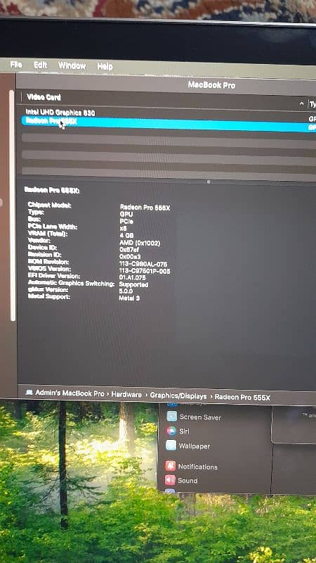 Macbook Pro 2018 15 inch Ci7, 512 SSD/ 16Ram. 4Gb Graphics 1