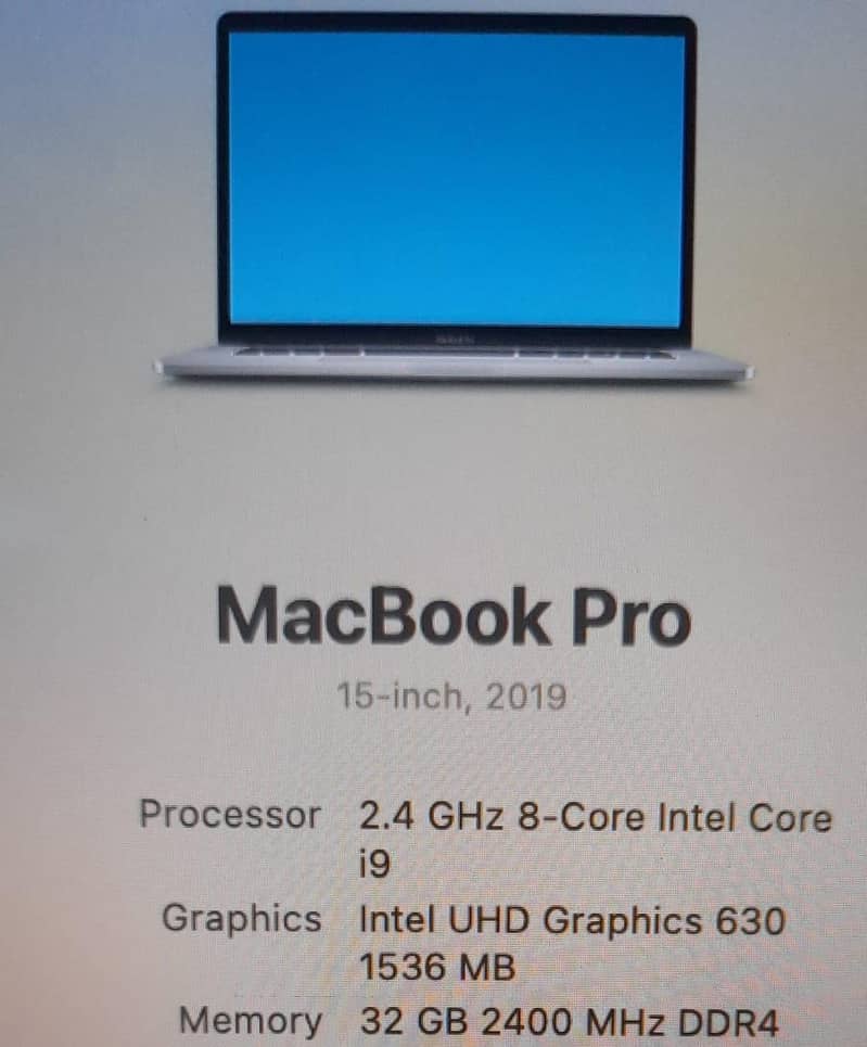 Apple Macbook Pro 2019 15" 0