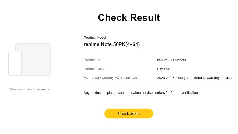 Realme NOTE 50 4