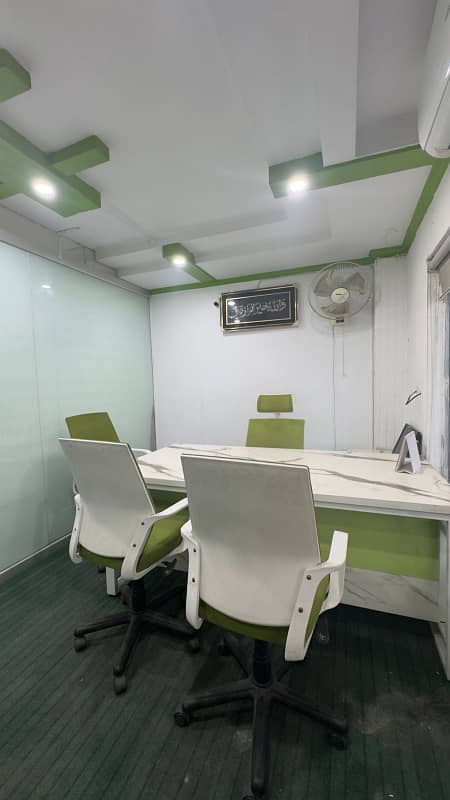 550 SFT Fully Furnished Corporate Office Available For Rent At Main Boulevard Gulberg 3