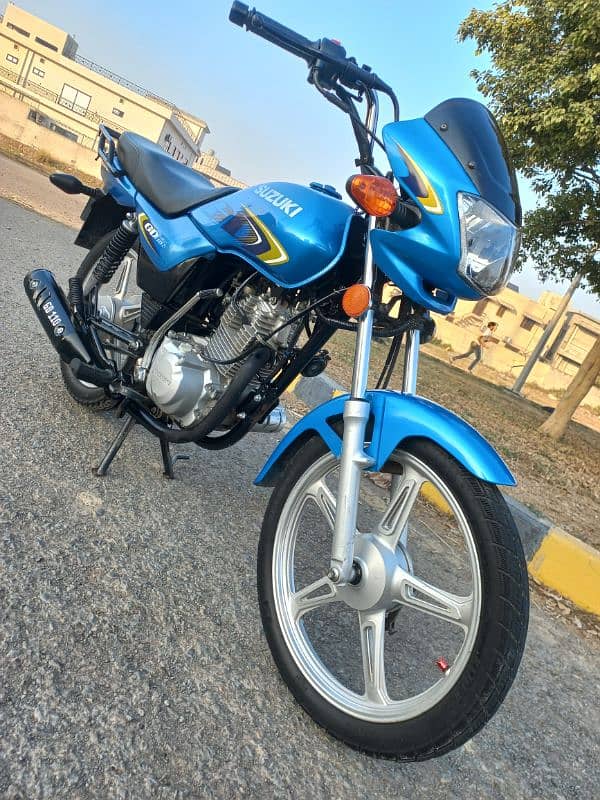 SUZUKI GD110S MODEL 2022 KM 12350 ALL PUNJAB NUMBER TOTAL GENUINE BIKE 2