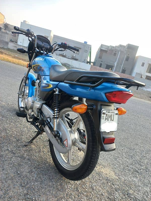 SUZUKI GD110S MODEL 2022 KM 12350 ALL PUNJAB NUMBER TOTAL GENUINE BIKE 15