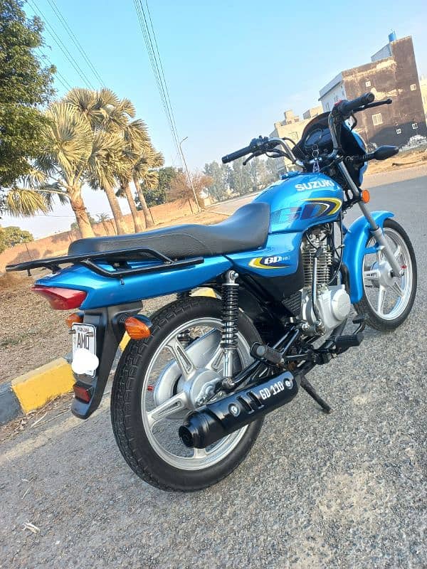 SUZUKI GD110S MODEL 2022 KM 12350 ALL PUNJAB NUMBER TOTAL GENUINE BIKE 16