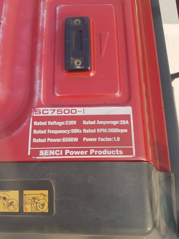 Senci sc7500-1 gas+petrol generator 5