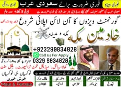 Jobs For male And female, Vacancies in Saudia, Need Staff , Work Visa