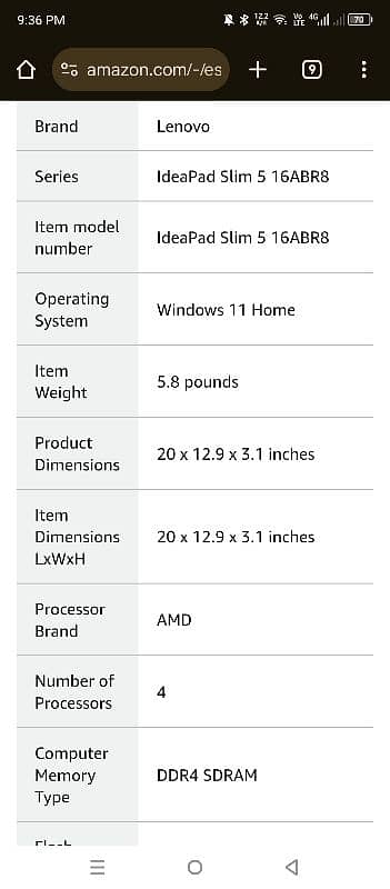 Lenovo IdeaPad slim 5 16ABR8 8